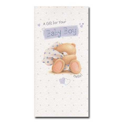 Baby Boy Forever Friends Wallet Card